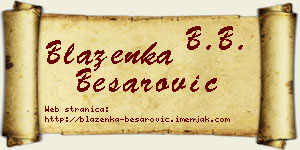 Blaženka Besarović vizit kartica